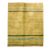 Handwoven Persian Striped Gabbeh Rug in Yellow - Premium Wool