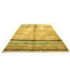 Handwoven Persian Striped Gabbeh Rug in Yellow - Premium Wool