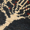 Handwoven Persian Tree of Life Gabbeh Rug - Charcoal Gray Wool