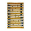 Genuine Handwoven Persian Tree of Life Gabbeh Rug with Animal Motifs - Yellow Wool