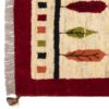 Genuine Handwoven Persian Tree of Life Gabbeh Rug - Cream Wool