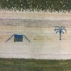 Handwoven Persian Pictorial Gabbeh Rug with Animal Motifs - Green Wool