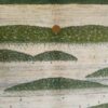 Handwoven Persian Pictorial Gabbeh Rug with Animal Motifs - Green Wool