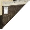 Genuine Handwoven Persian Minimalist Gabbeh Rug - Bordered Cream & Brown Wool