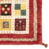 Handwoven Persian Kheshti Gabbeh Rug - Geometric Cream Wool