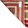 Handwoven Persian Kheshti Gabbeh Rug - Geometric Cream Wool