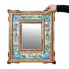 Wooden Mirror Frame – Khatamkari Embossed Miniature Design