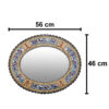 Persian Wooden Mirror Frame – Khatamkari Ellipse Model