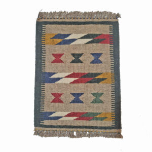 Shiraz Qashqai Kilim Rug in Cream – Authentic Handwoven Persian Wool