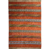 Striped Fars Kilim Rug - Traditional Handwoven Persian Wool Style
