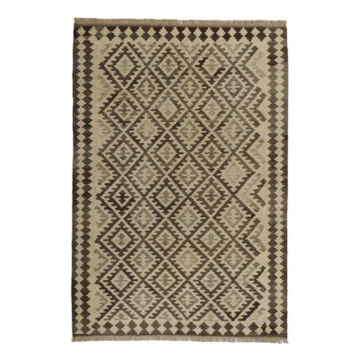 Fars Qashqai Geometric Kilim Rug – Genuine Handwoven Persian Wool