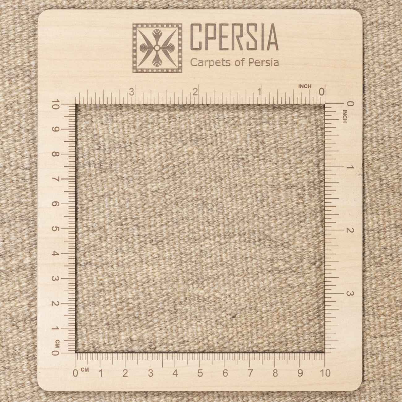 Brown Checkered Kilim Rug from Fars – Handwoven Persian Wool