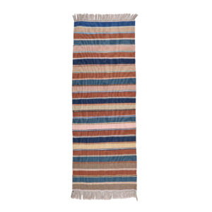 Striped Isfahan Kilim Rug – Traditional Handwoven Persian Wool Design