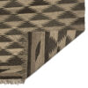 Shiraz Geometric Kilim Rug in Brown - Genuine Handwoven Persian Wool