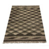 Shiraz Geometric Kilim Rug in Brown - Genuine Handwoven Persian Wool