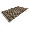 Shiraz Geometric Kilim Rug in Brown - Genuine Handwoven Persian Wool