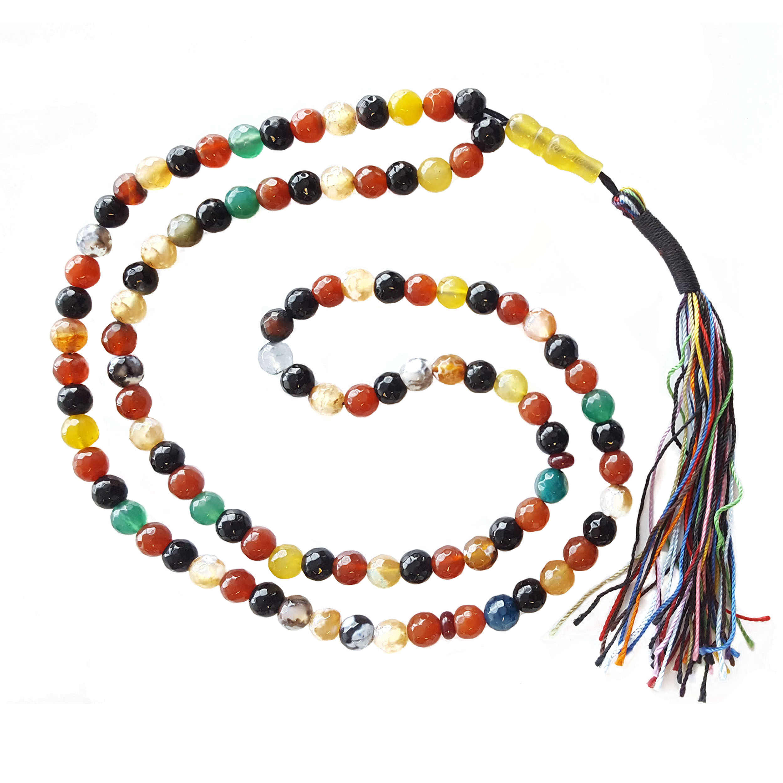 Islamic Agate Rosary Crafted with 101 Prayer Beads Tasbih Omolbanin I