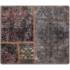 Vintage Persian Hand-Knotted Patchwork Carpet Geometric