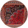 Vintage Persian Hand-Knotted Patchwork Carpet Floral Red