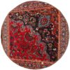 Vintage Persian Hand-Knotted Patchwork Carpet Floral Red