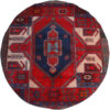 Vintage Persian Hand-Knotted Patchwork Carpet Red