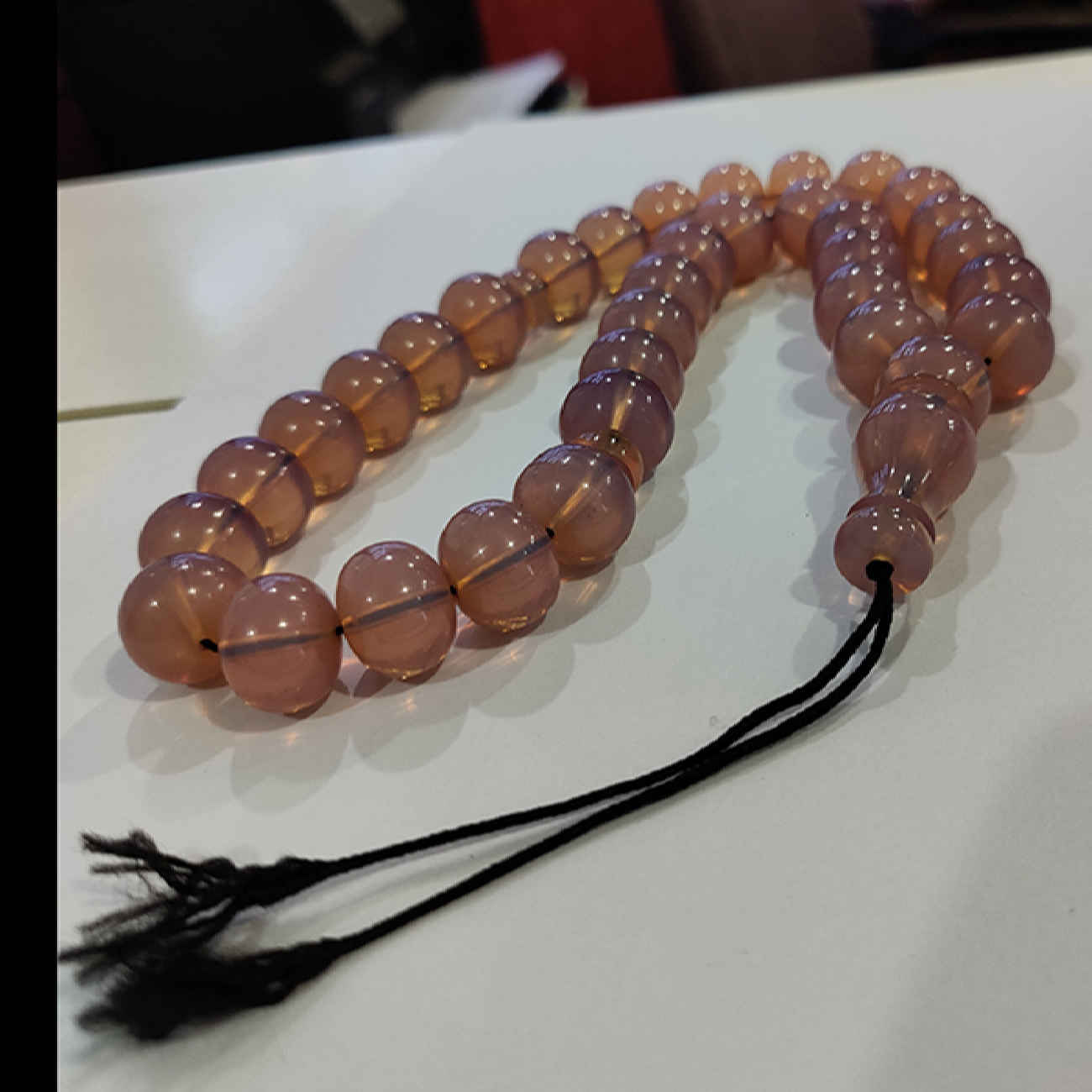 Islamic Sandalus Resin Rosary Crafted with 33 Prayer Beads Tasbih III
