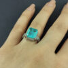 Blue Citrine Silver Ring for Women
