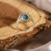 Artisan Turquoise Silver Ring for Women