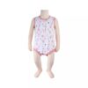 Pink Sleeveless Floral Bodysuit for Baby Girl