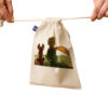 Drawstring Cotton Storage Bag - Eco-Friendly and Reusable The Little Prince Design