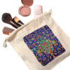 Drawstring Cotton Storage Bag - Eco-Friendly and Reusable with Persian Tiles Design
