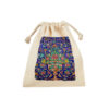 Drawstring Cotton Storage Bag - Eco-Friendly and Reusable with Persian Tiles Design