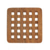 Handmade Teak Wood Trivet - Square Hot Pot Stand