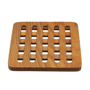 Handmade Teak Wood Trivet – Square Hot Pot Stand