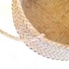 Persian Handwoven Palm Leaf Storage Basket with Handle