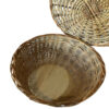 Handwoven Wicker Laundry Basket - Rustic Cylindrical with Lid