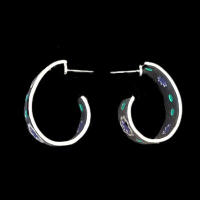 Metal Drop Earrings for Women Floral Indian Design