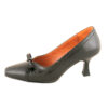 Women's Leather High Heels Shoes with Bow