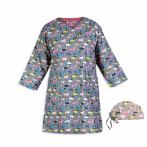 Women’s Vet Scrub Uniform with Cap & 3 Pockets – Functional & Stylish