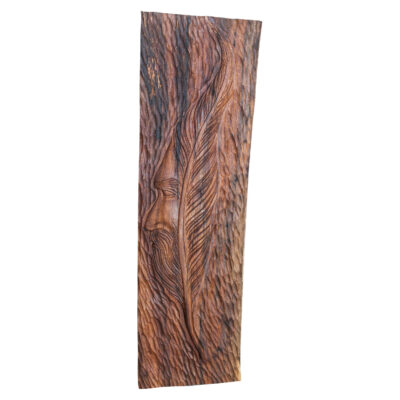 Persian Wood Carved Darvish Wall Art – Traditional Iranian Figure Artwork & Home Decor