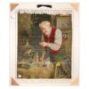 Hand-Knotted Persian Pictorial Rug from Tabriz Depicting Favourite Pet by Charles Spencelayh