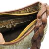 Handmade Brown Leather Crossbody Bag - Gina Model