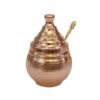 Handcrafted Copper Storage Jar - Ideal for Kitchen Organization Hammered with Handle