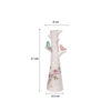 Decorative Ceramic Bud Vase in White, Featuring a Modern Floral and Bird Design for a Fresh Look
