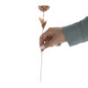 Decorative Copper Flower Handcrafted with Artistic Floral Design for Home Decor (x10)