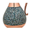 Decorative Copper Pitcher Persian Artistic with Neyshabur Turquoise Inlay