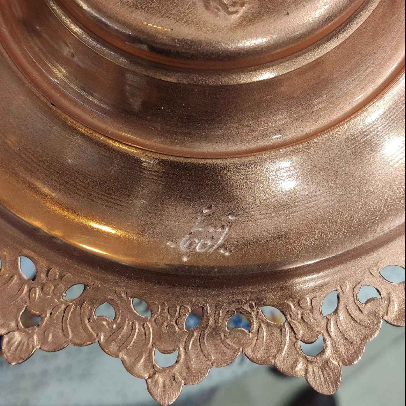Decorative Copper Wall Plate Inspired by Persian Art