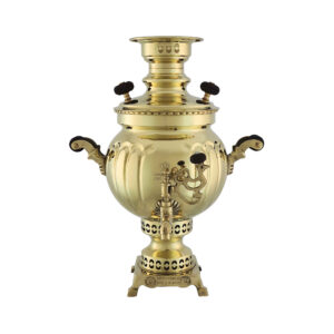 Persian Brass Samovar Decorative Charcoal Tea Maker 3.5 Liter