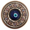 Decorative Copper Wall Plate Hand-Painted Persian Minakari Enamel Technique