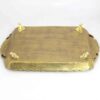 Decorative Polyester Footed Tray Traditional Floral Design